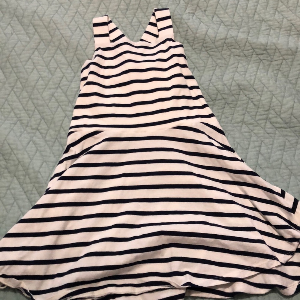 white and black dress